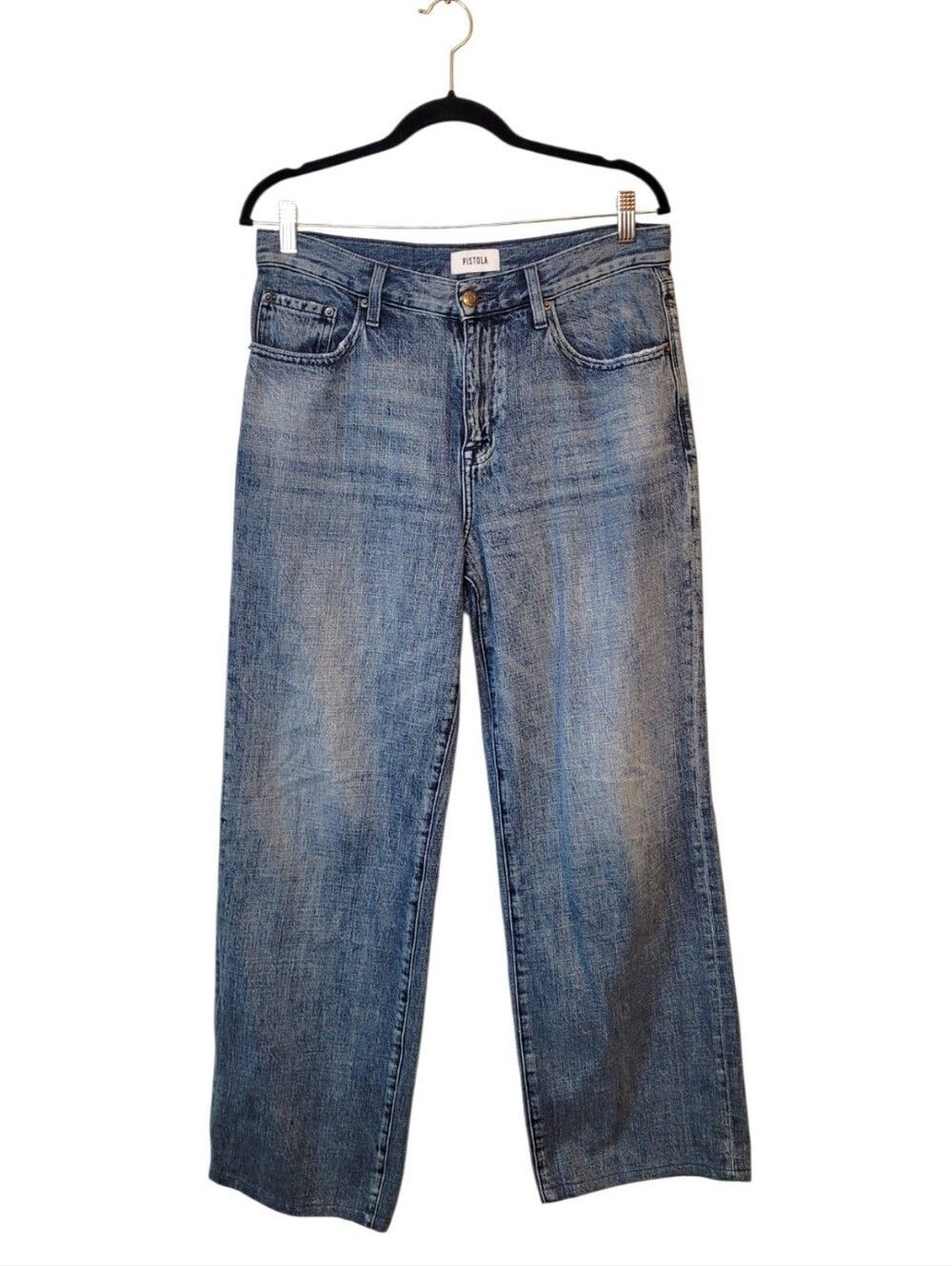 pistola Light Blue Wide Leg Jeans